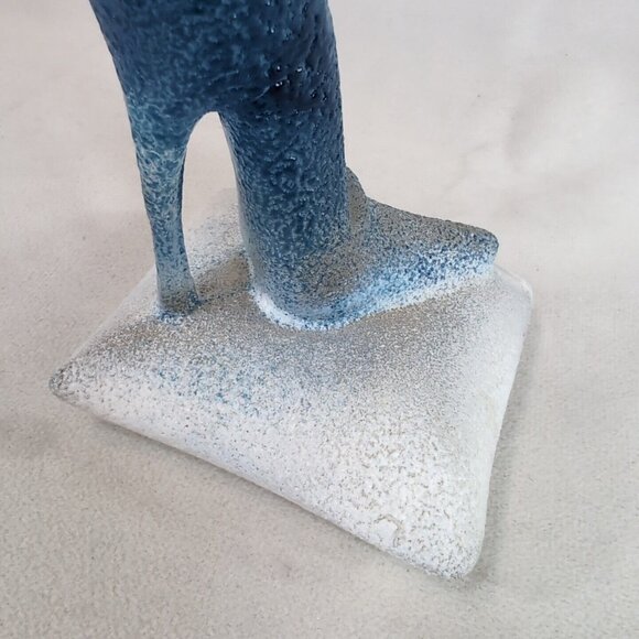 Signed Kosta Boda Blue Catwalk High Heel Shoe Glass Kjell Engman 7090627 Figure - Picture 10 of 10